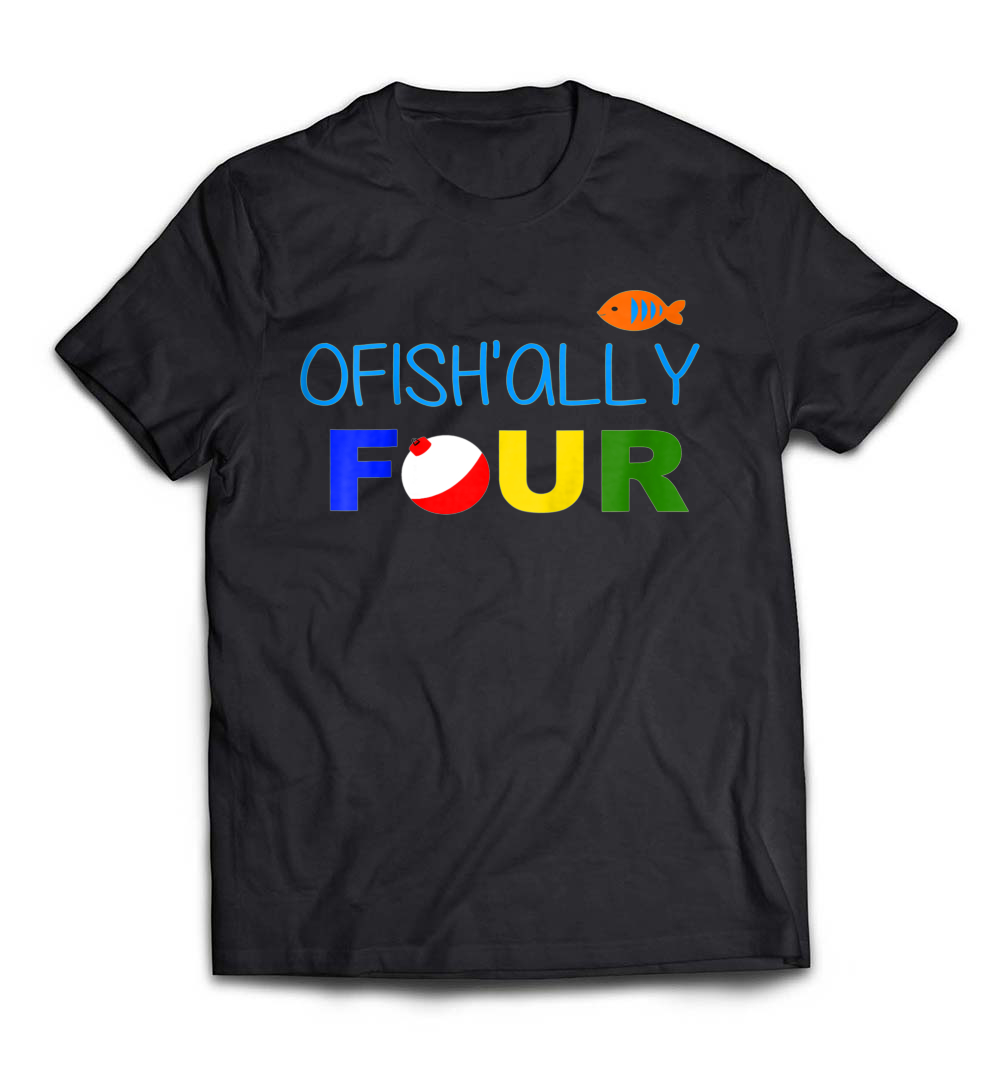 Kids Ofishally Four 4th Birthday Fishing Tee: Celebrate in Style!